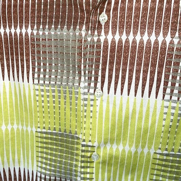 Envelop Jim Smith Button Front Shirt Mens Size Small S Cotton Short Sleeve Green - Picture 5 of 9